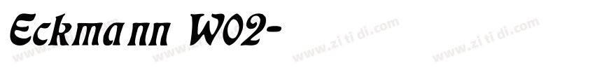 Eckmann W02字体转换